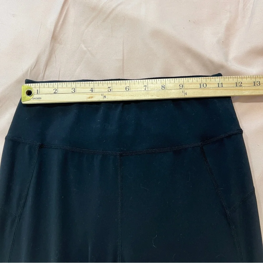 Sweaty Betty All Day 7/8 Length Legging Soft Stretchy‎ Black Banded Waist Size 6